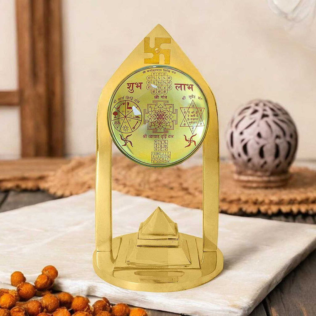 Vastu Pyramid (6x3 inch) made of copper and zinc alloy—designed to correct Vastu defects, balance energy flow, and radiate positivity throughout your space. India’s Largest Pooja Accessories Brand - www.satvikstore.in
