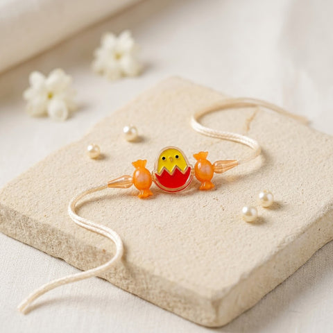 Fun Hatching Egg Chic Candy Beads Kids Rakhi