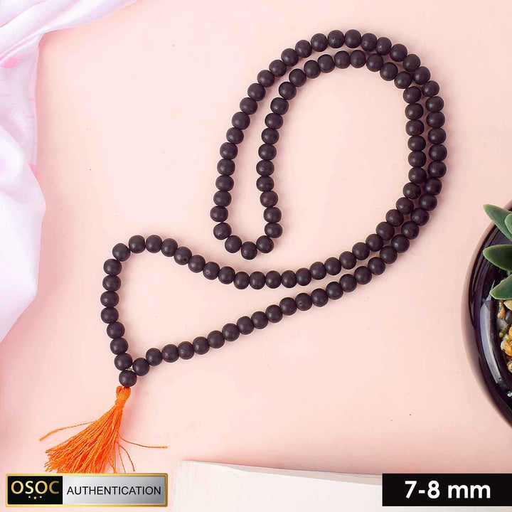 Govt Lab Certified 100% Original Karungali Wood mala online. Black Ebony wood karungali Malai online | satvikstore.in. Best selling and No 1 Karungali mala
