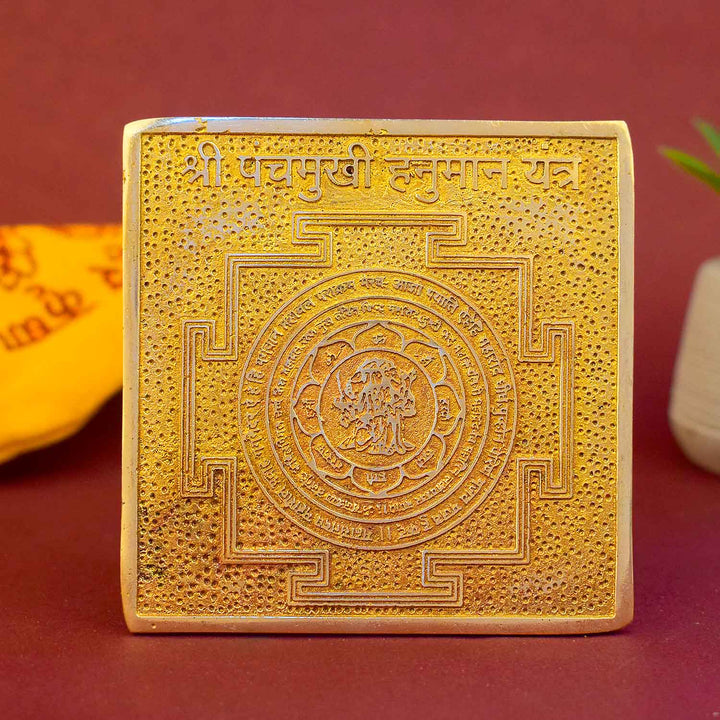 Asht Dhatu  Shree Panchmukhi Hanuman Yantra for Protection, Strength & Energy – Satvikstore.in India’s Largest Pooja Accessories Brand - www.satvikstore.in 