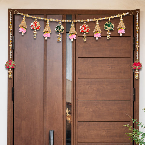 Beautiful Lotus Toran | India’s Largest Pooja Accessories Brand – www.satvikstore.in

