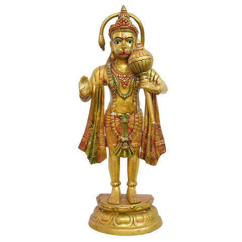 27 Inch Blessing Lord Hanuman Standing Idol