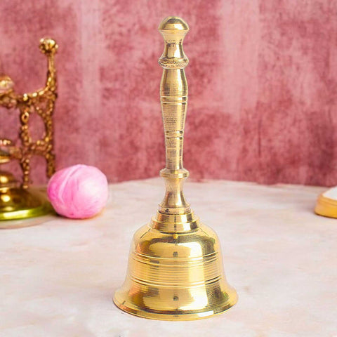 Brass Round Linning Puja Bell