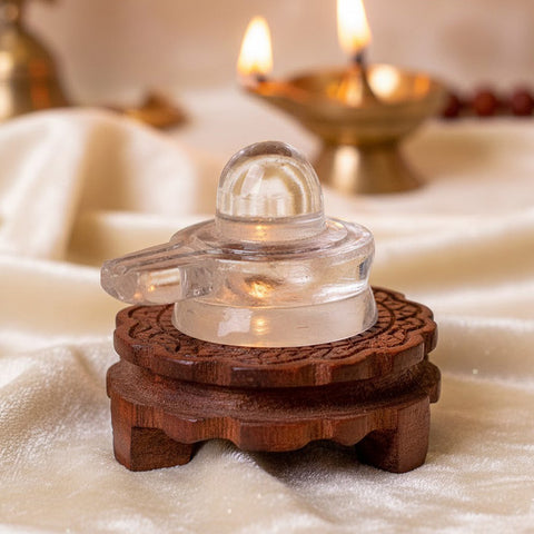 Crystal Shivling for Worship – Pure Sphatik Shiva Lingam 8 Gram – India’s Largest Pooja Accessories Brand – www.satvikstore.in