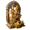 This beautifully crafted Brass Sampurna Shiv Parivaar Idol showcases the divine family of Lord Shiva, featuring Lord Shiva, Goddess Parvati, Lord Ganesha, and Lord Kartikeya. Expertly designed in fine brass, this idol symbolizes unity, love, and divine blessings, making it an ideal addition to any home or temple space.