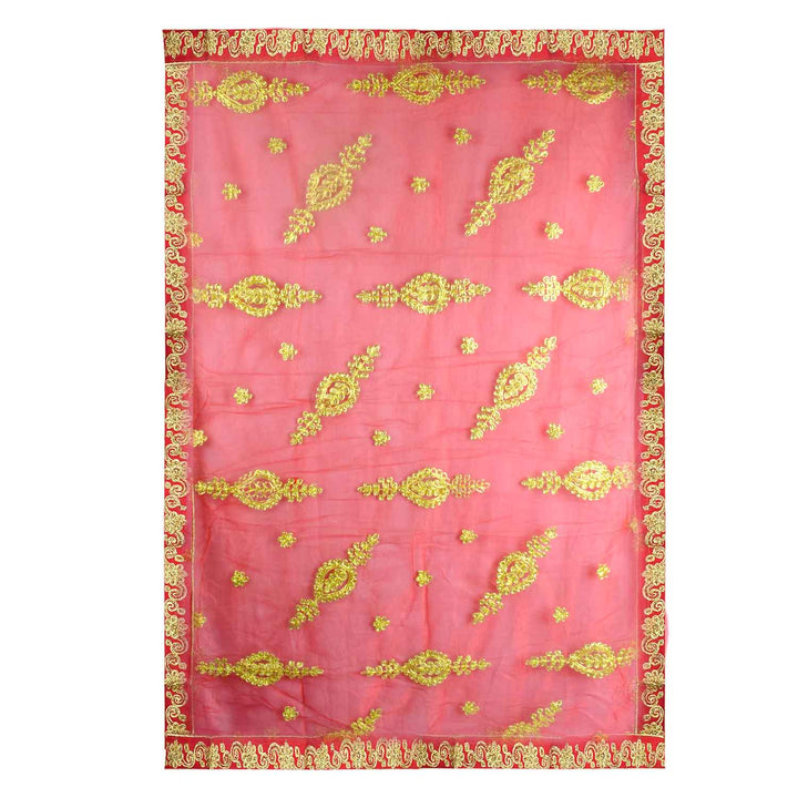 Increase your spiritual rituals with this beautiful Mata Ki Chunri, featuring intricate golden embroidery. Measuring 216 cm (85 inches) in length and 99 cm (39 inches) in height, this Chunri is ideal for Navratri, Durga Puja, temple decor, and sacred offerings. The vibrant fabric with golden motifs adds a divine charm to your religious ceremonies.

🛍️ Shop authentic Mata Ki Chunris, Devi Chunaris, and religious accessories at Satvik Store for all your pooja and festive needs. 🌸🙏