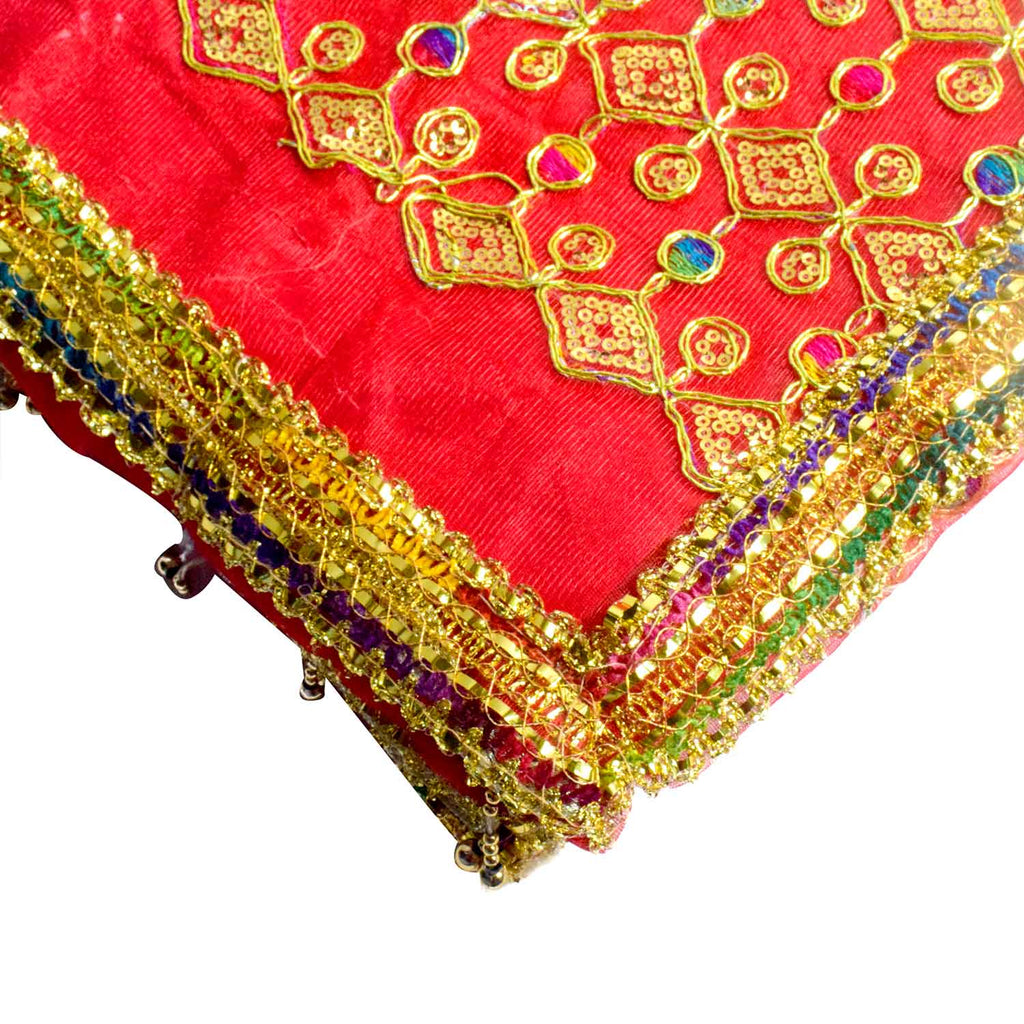 Adorn your puja altar with this beautifully crafted Pink Chunri, featuring golden sequin embellishments for a divine appearance. Measuring 190 cm (75 inches) in length and 103 cm (40 inches) in height, this traditional cloth is perfect for Devi puja, temple offerings, and festive rituals.

🛍️ Shop now at Satvik Store for authentic spiritual and religious products. 🌸🙏