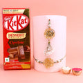 Designer Bhaiya Bhabhi Rakhi with chocolates India’s Largest Pooja Accessories Brand – www.satvikstore.in
