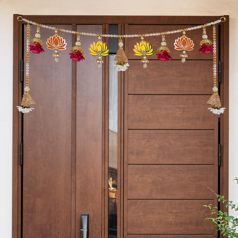 Elegant Lotus Toran | India’s Largest Pooja Accessories Brand – www.satvikstore.in
