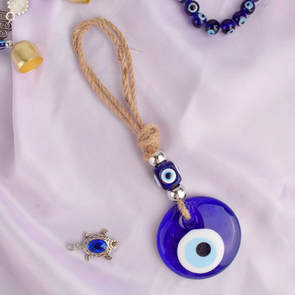 Evil Eye Wall Hanging – a decorative charm that brings protection and good luck to your space. India’s Largest Pooja Accessories Brand – www.satvikstore.in