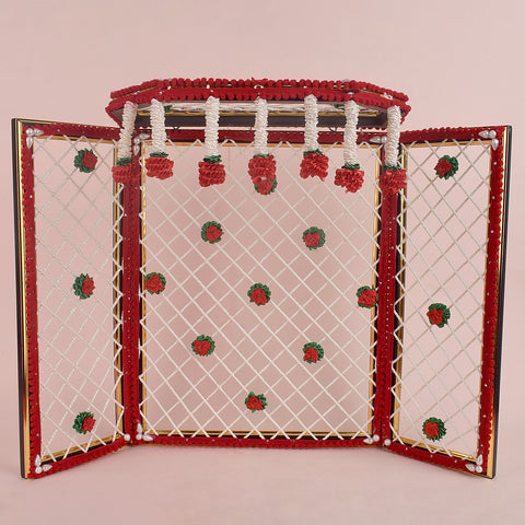 Astonishing Ganesha Phool Bangla (Red) - Large (15 INCH)