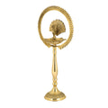 9 Inch Brass Mor Kiran Standing Diya Puja Store Online Pooja Items Online Puja Samagri Pooja Store near me www.satvikstore.in