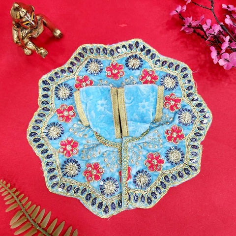 Beautiful Laddu Gopal Dress No.4 in vibrant traditional design with embellishments – India’s Largest Pooja Accessories Brand – www.satvikstore.in