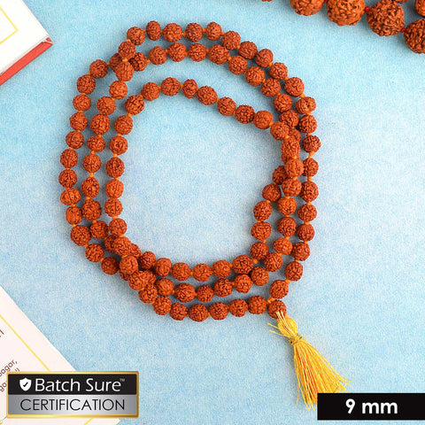 Panchmukhi Rudraksha Jaap Mala 9mm
