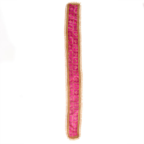 Pink Patka or Angvastra, available in 22 and 32 inch sizes, made from soft traditional fabric, ideal for spiritual rituals, temple visits, or cultural ceremonies. India’s Largest Pooja Accessories Brand – www.satvikstore.in