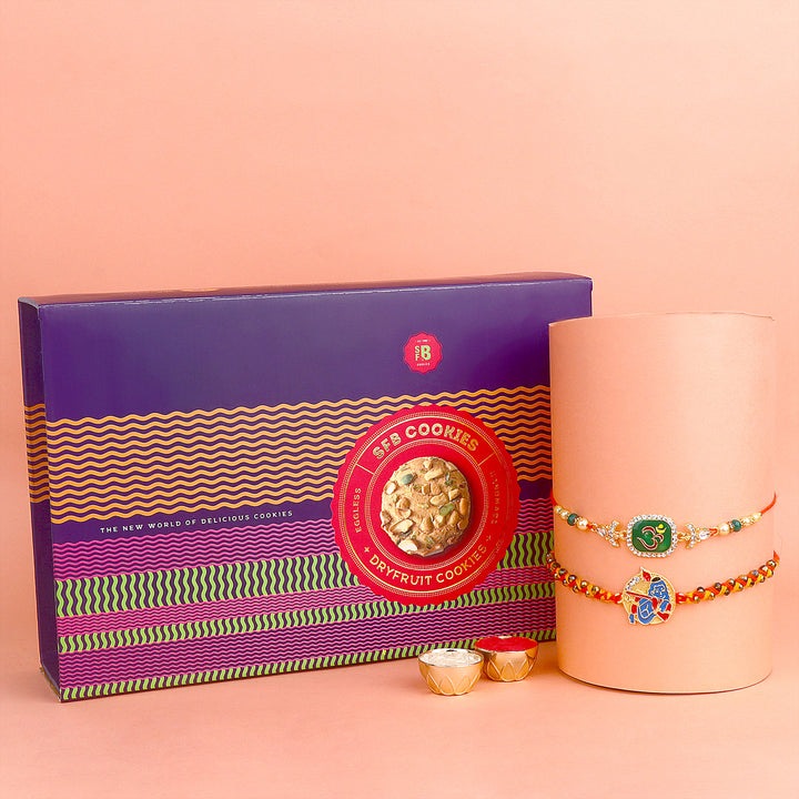 Premium Rakhi with Cookies Gift India’s Largest Pooja Accessories Brand – www.satvikstore.in
