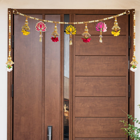 Traditional Lotus Toran | India’s Largest Pooja Accessories Brand – www.satvikstore.in
