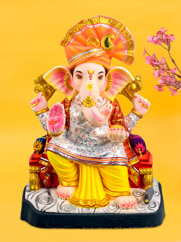 26 Inch Lal Bagh Ke Raja Eco Friendly Ganesha Idol