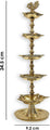 Brass 5 Step Peacock Inauguration Diya Puja Store Online Pooja Items Online Puja Samagri Pooja Store near me www.satvikstore.in