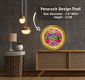 Decorative Brass Peacock Thali Puja Store Online Pooja Items Online Puja Samagri Pooja Store near me www.satvikstore.in