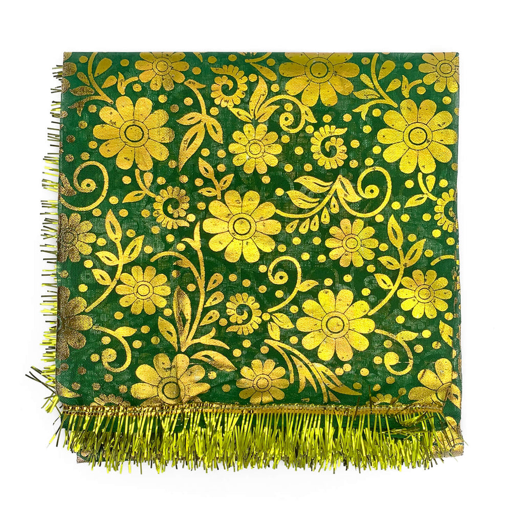 Green Peer Baba Chadar devotional spiritual cover cloth for idols and shrines – India’s Largest Pooja Accessories Brand – www.satvikstore.in

