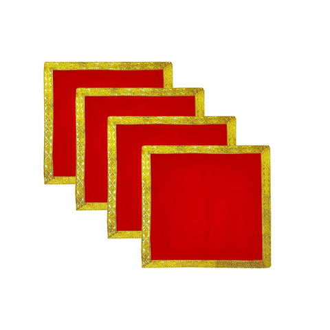 Puja Aasan 71x71cm (28 x 28 Inch) Set of 4